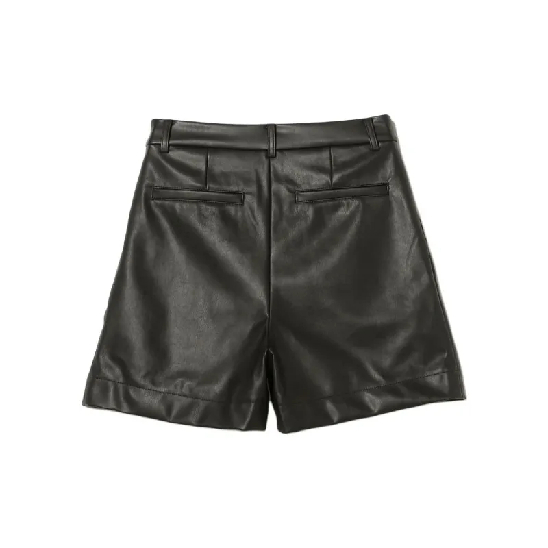 Beams Casual Shorts Women's Black-1
