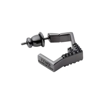 FENDI Metal Earrings Men's Black
