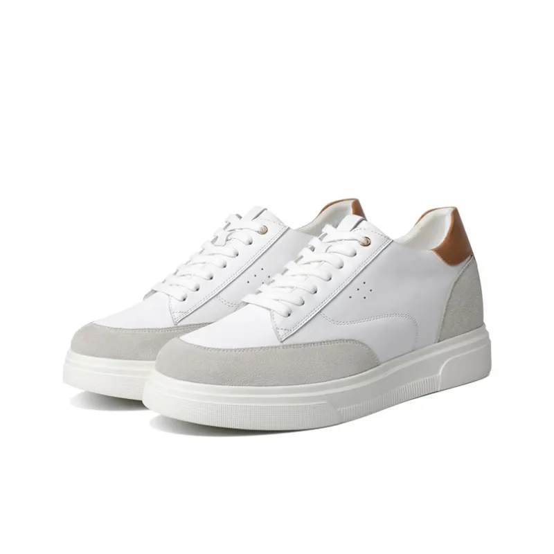 He Jinchang Slip Resistant Quick Drying Wear Resistant Balance Skateboard Shoes Men's Pure White-4