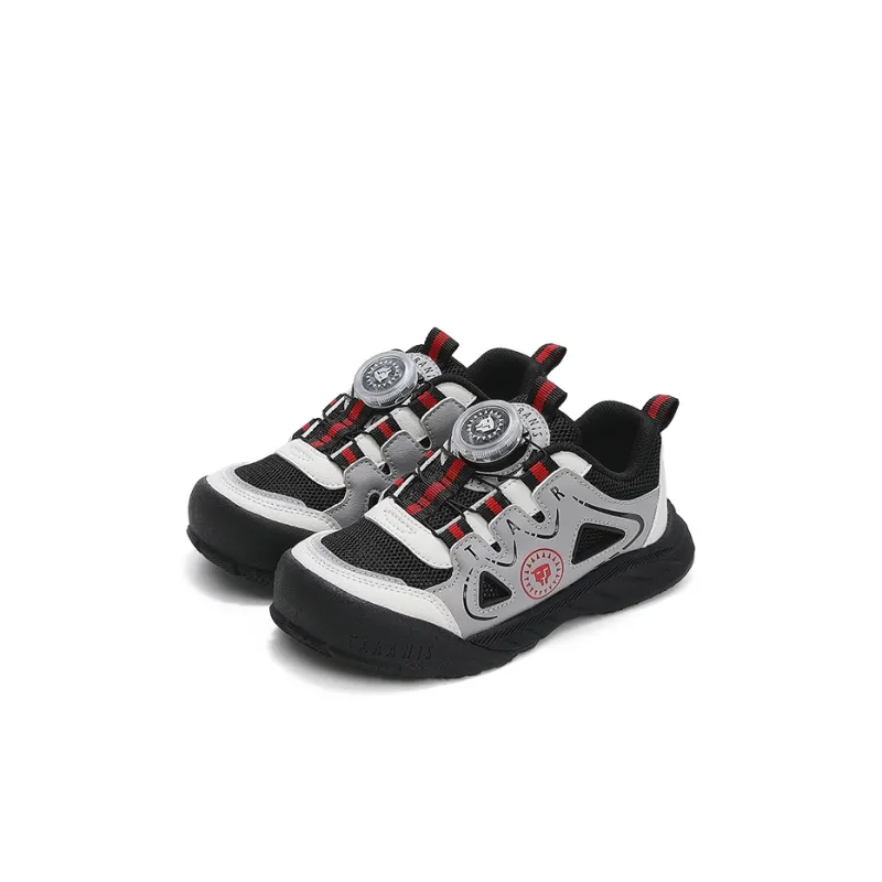 TARANIS Anti Slip And Wear Resistant Breathable Kids' Running Shoes Black/Gray/White Children Aged 3 7 Years Old-1