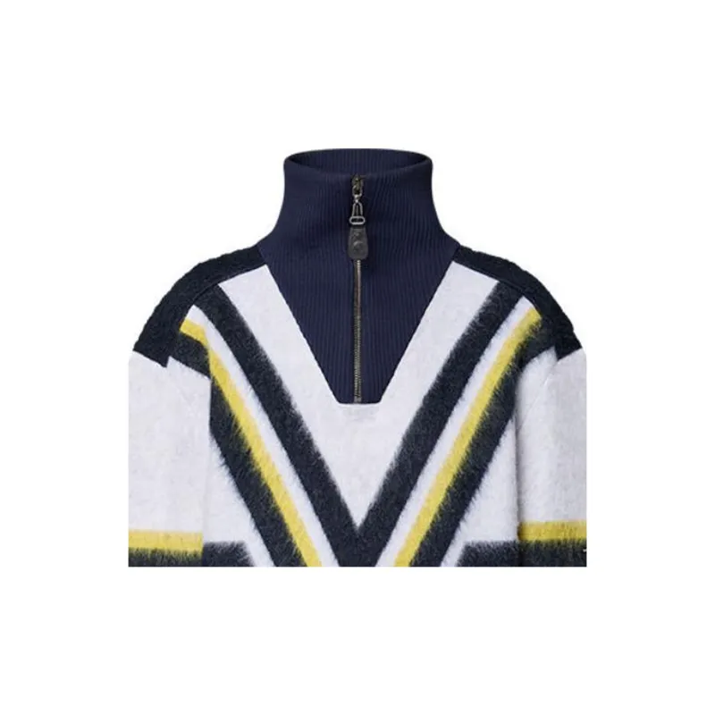 LOUIS VUITTON Mohair Hockey Stripes Pullover-4