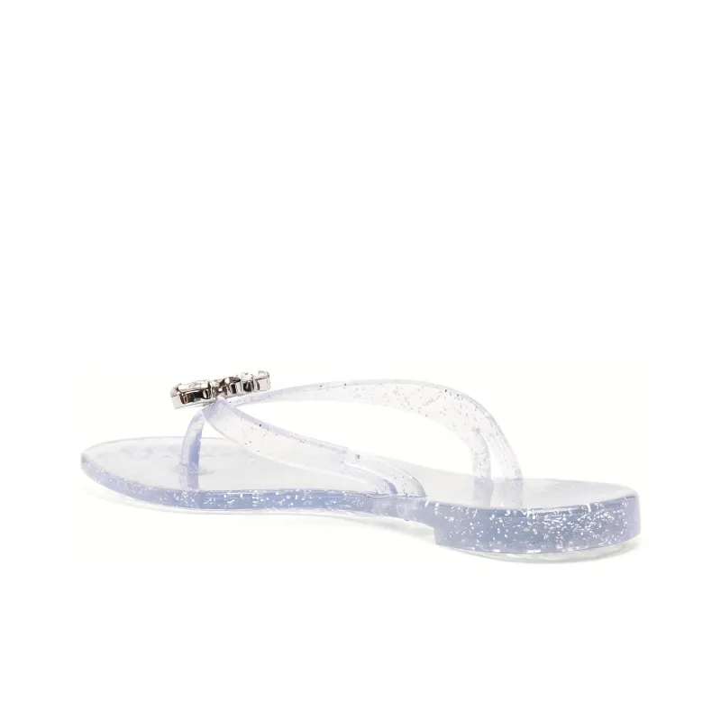 Casadei Jelly Jeweled Glittery Flip Flops-3
