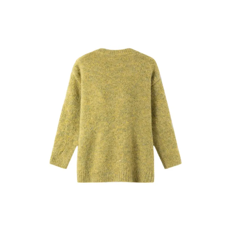 Juden Choi Sweater Women's Yellow Green-1