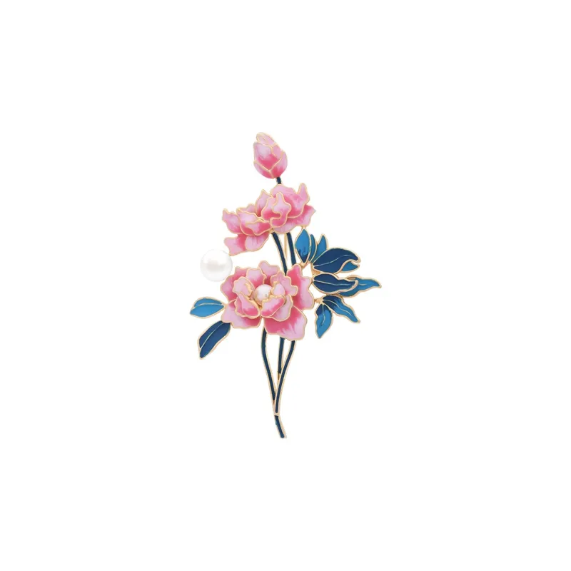 ROYALSASA Copper, Faux Pearl Brooches Women's-0