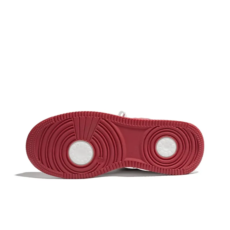 PAUL FRANK High Top Skateboard Shoes Unisex Rusty Red-4