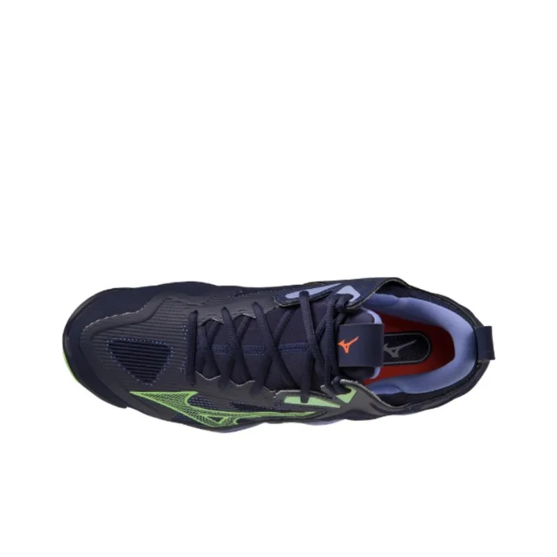 Mizuno Wave Momentum 3 Anti-Slip Wear-Resistant Mid-Top Training Shoes Unisex Dark Purple-2