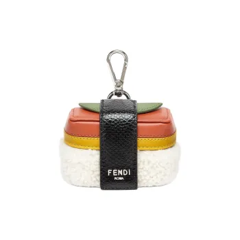 FENDI Water Snake Skin, Leather, Sheepskin, Cotton Polyester, Acrylic Pendants Unisex Multicolor