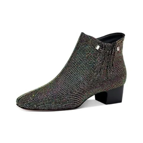 JESSICA SOPHIA Ankle Boots 4cm Women's Black