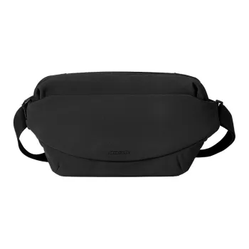 PIERRE CARDIN Zip Closure Crossbody Fanny Pack Medium Size Men's Black