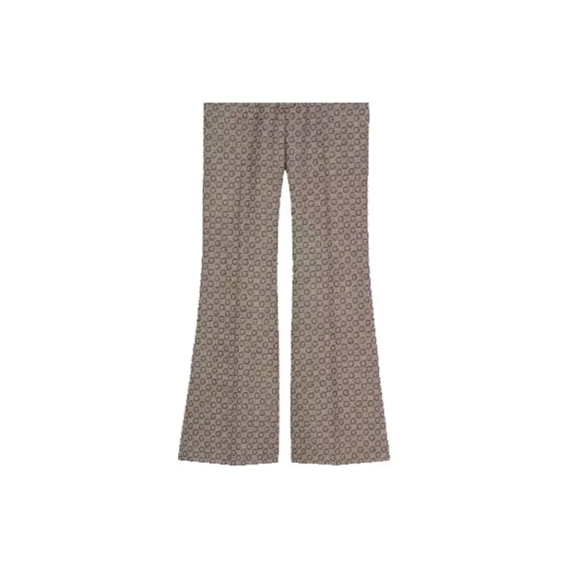 GUCCI SS21 Casual Pants Women's Khaki-5