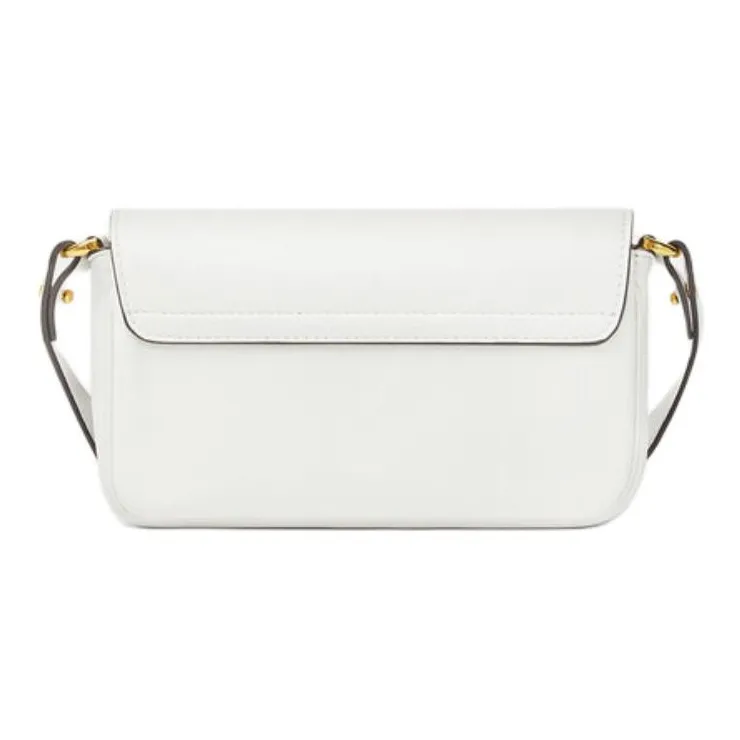 VERSACE Tag Lambskin Shoulder Bag Crossbody Bag Mini Women's White-2