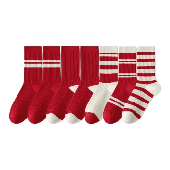 Lan Miao Mid Calf Socks Women's 7 Pack