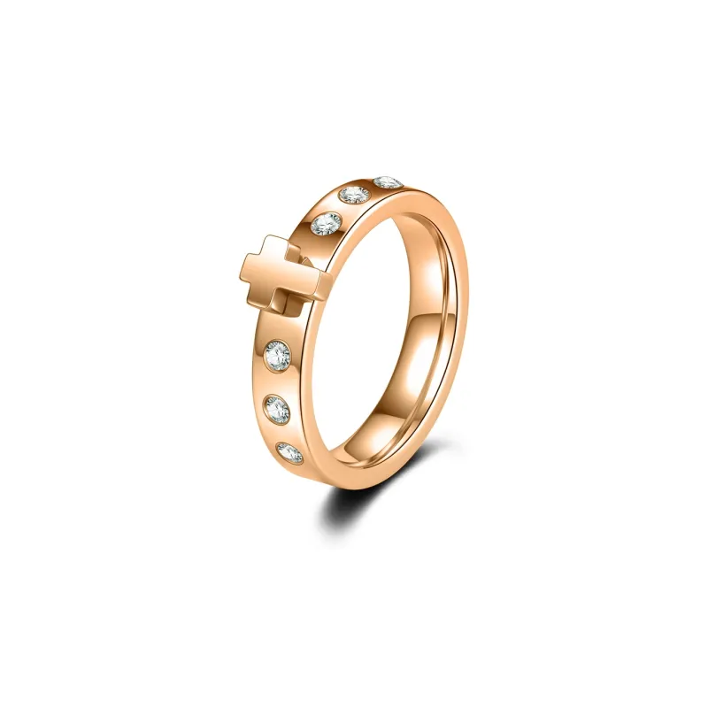 ACROWM Titanium Steel Rings Unisex-9