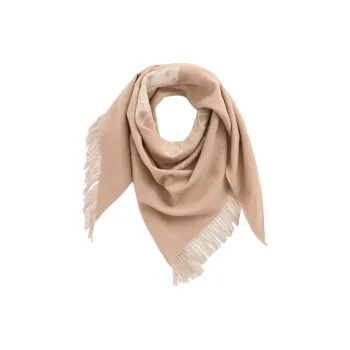 COACH Cashmere Knit Scarves Unisex Camel