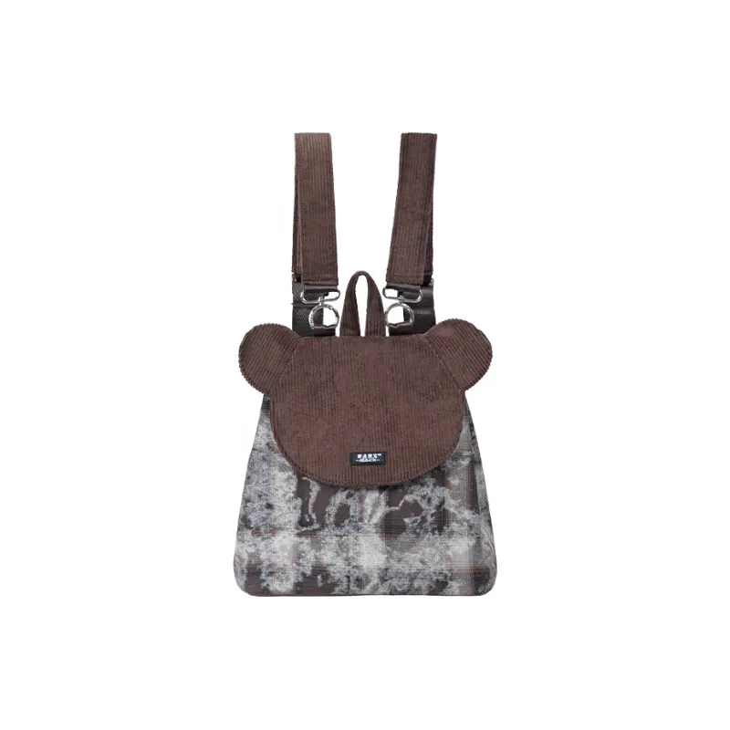 REBIRTH Corduroy Backpack Women's Multicolor-5