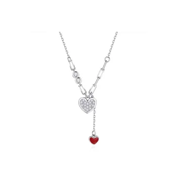CHIEMOT S925 Silver Collarbone Chain Women's