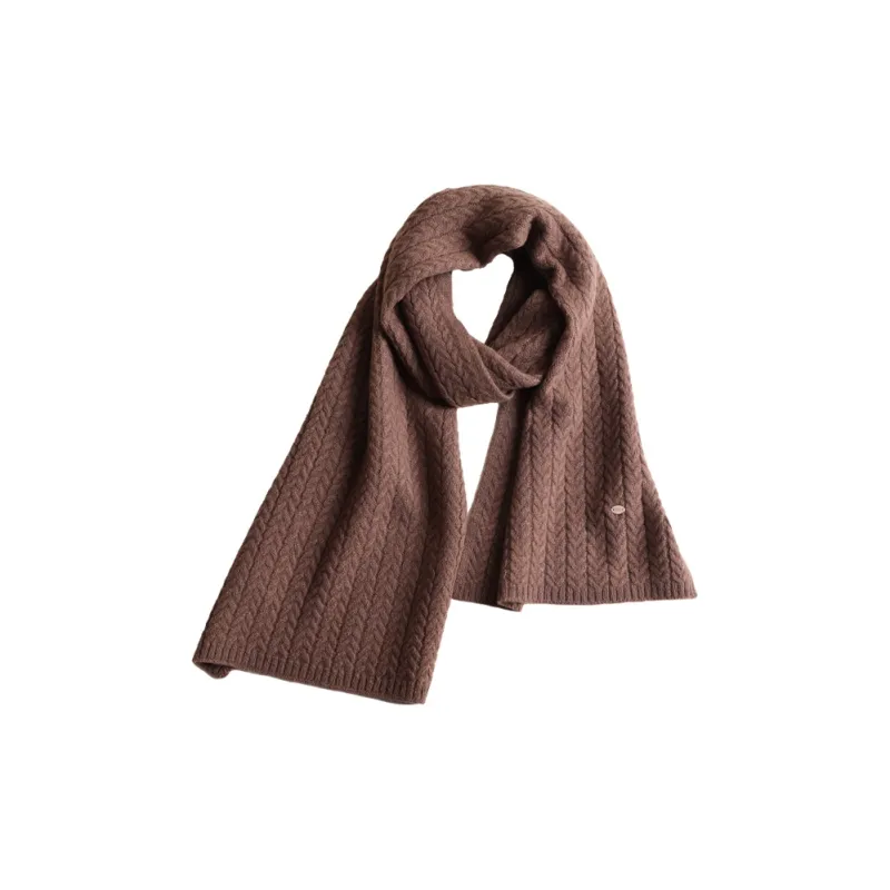 Lagur 100% Merino Wool Knit Scarves Women's-0
