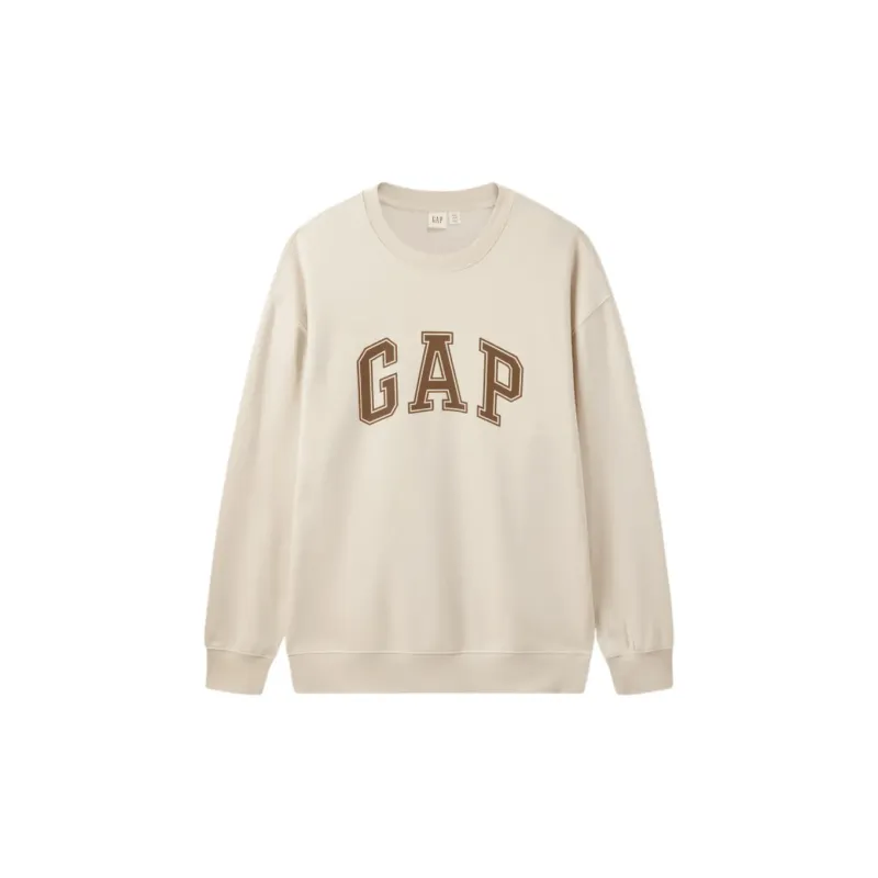 GAP Sweatshirts Unisex Beige+Necklace-1
