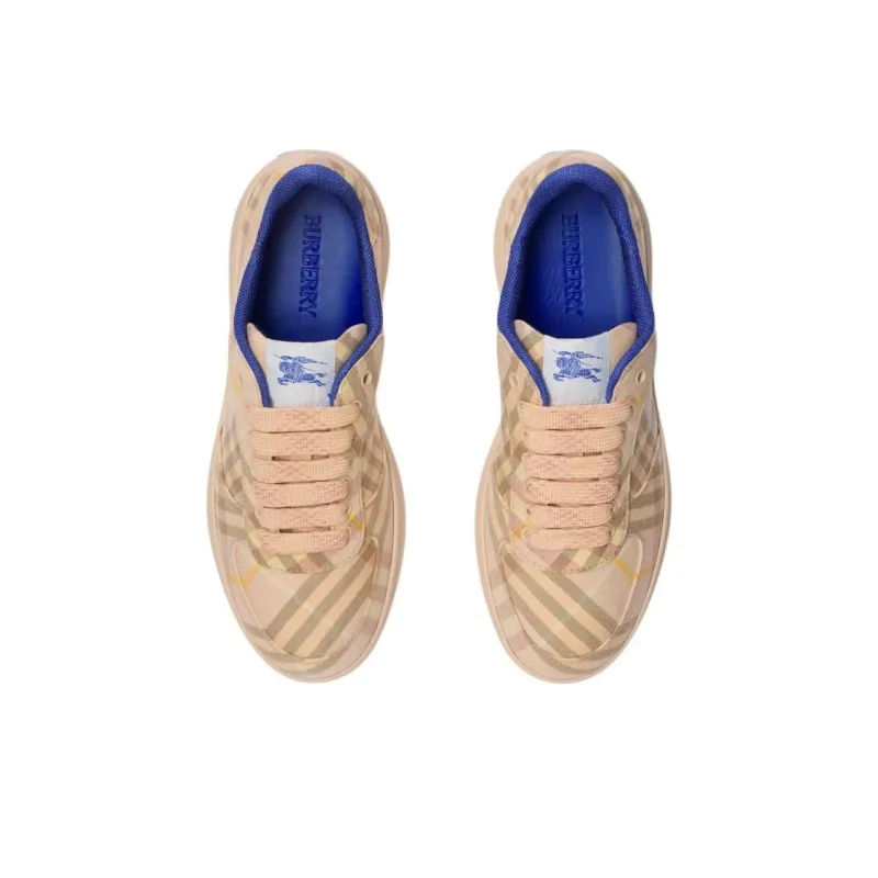 Burberry Terrace Low Top Skateboard Shoes Women's Brown-2