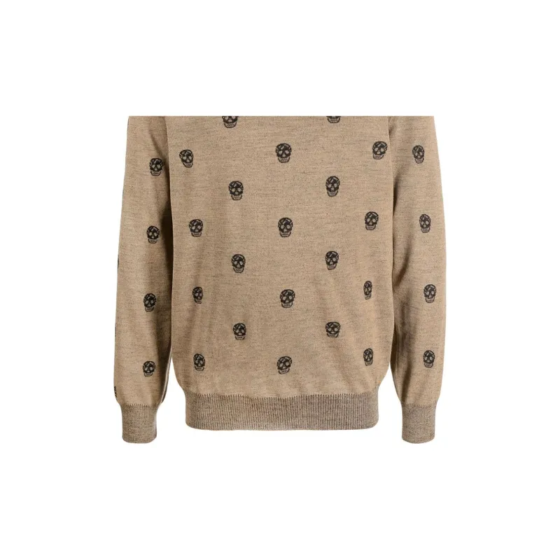 Alexander McQueen Sweaters Men Brown-4