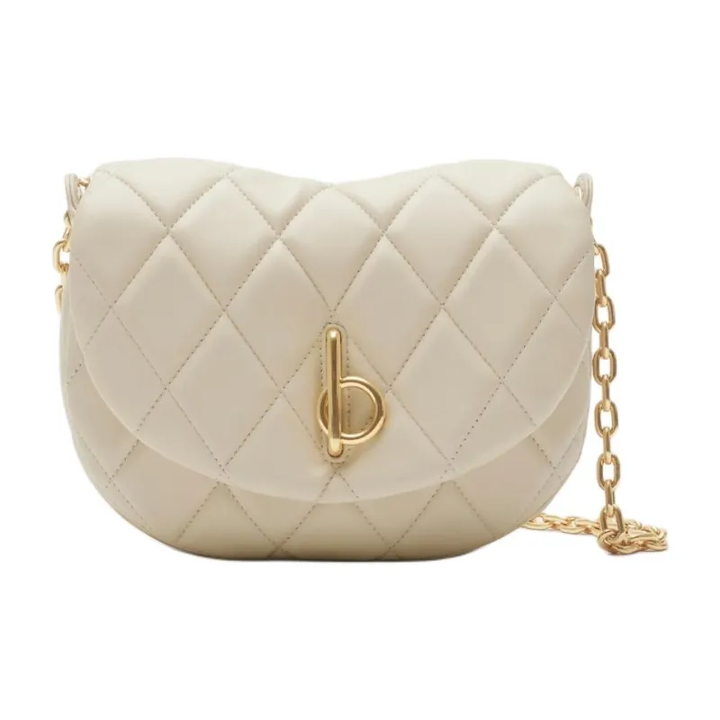 Burberry Lambskin Shoulder Bag Women's Soap White-0