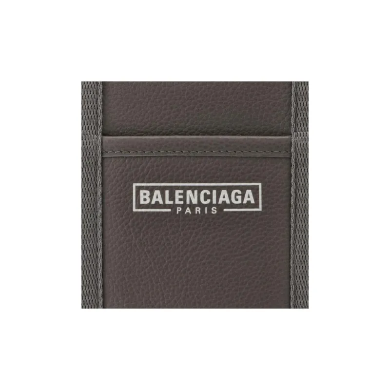 Balenciaga Grained Calfskin Tote Bag Shopping Bag Shoulder Bag Crossbody Bag Handbag Small Size Women's Dark Gray-4