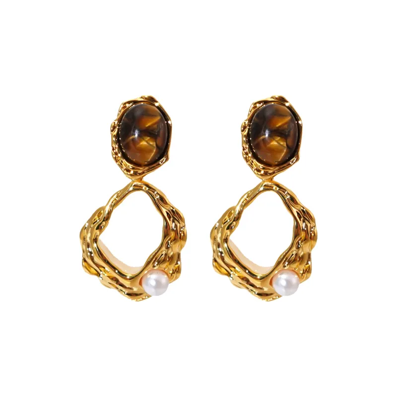 ONEKISS Gold Plated Copper Earrings Women's-0
