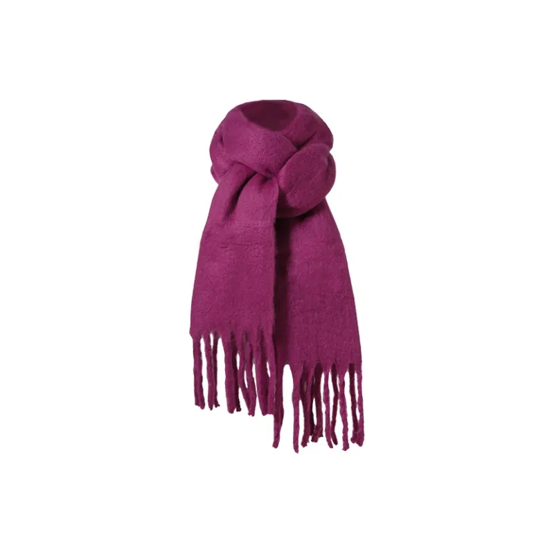 15 MINS Polyester Knit Scarves Women's Multicolor-7