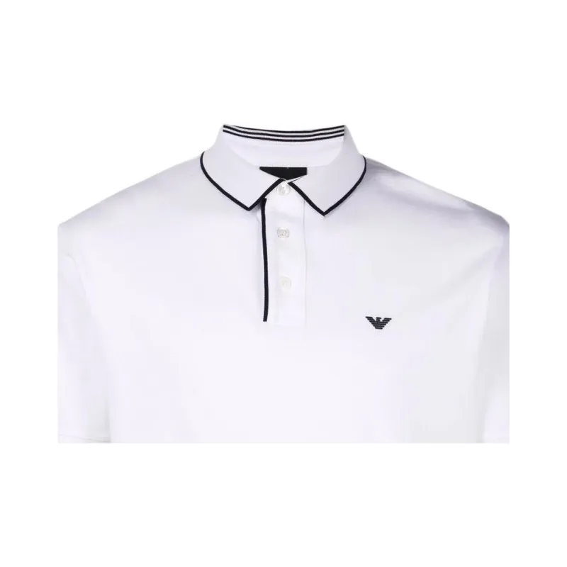 EMPORIO ARMANI Polo Shirts Men White-4