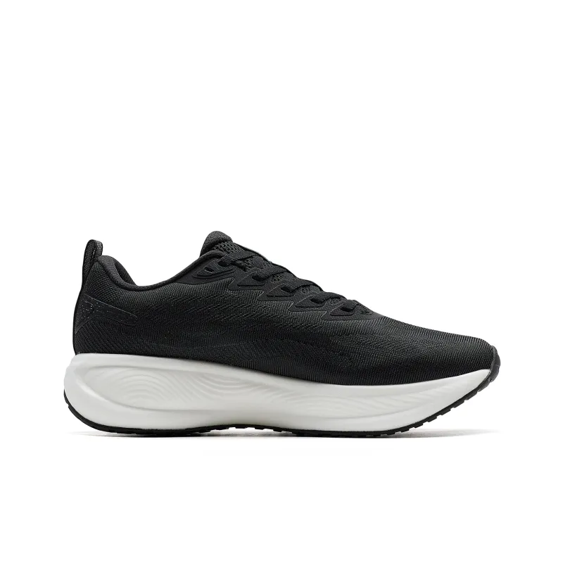 XTEP Chasing Clouds 2nd Generation Wear Resistant Slip Resistant Low Top Training Running Shoes Men's Black-1