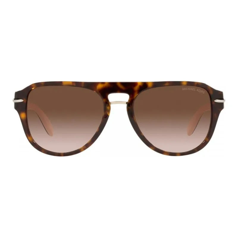 MICHAEL KORS Plastic Aviator Sunglasses Men's Deep Tortoiseshell-1