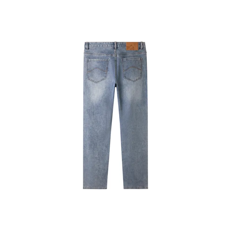 HLA The Mountain Is Not In The High Series Jeans Men's Denim Blue Transition Color-1