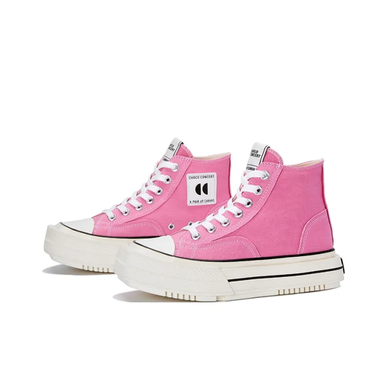 CHOCO CONCERT Canvas Shoes Unisex Pink-2