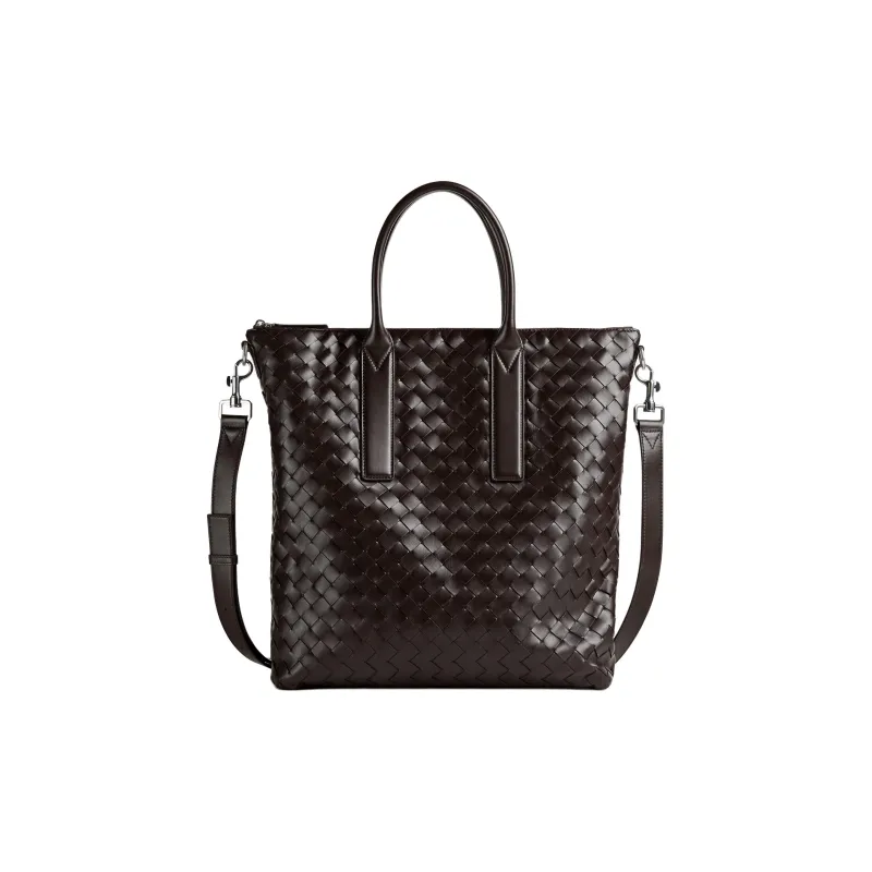 Bottega Veneta Calfskin Tote Bag Shopping Bag Shoulder Bag Crossbody Bag Handbag Men's Fire Red-0
