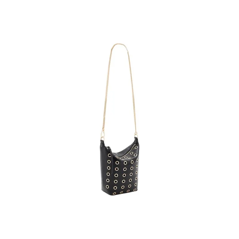 ALLSAINTS Leather Bucket Bags Shoulder Bags Small Size Women's Black-1
