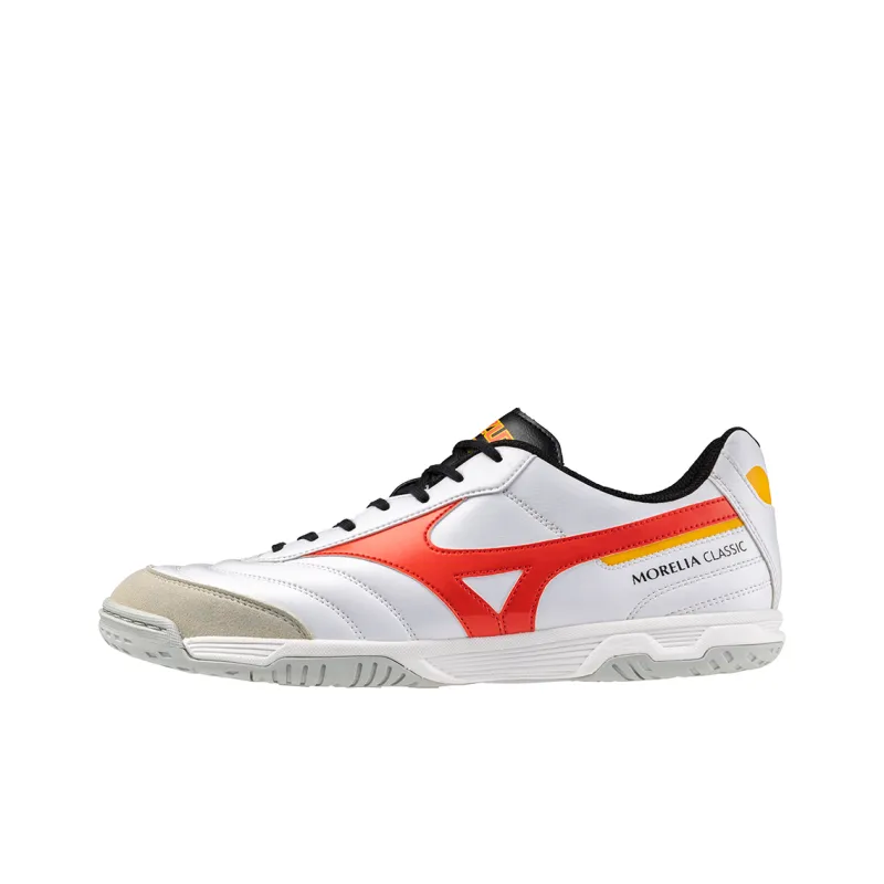 Mizuno Morelia Sala Classic In 'White Radiant Red'-0