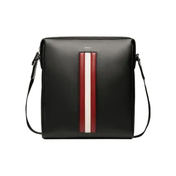 BALLY MYTHOS Leather Crossbody Bag Shoulder Bag Men's Black