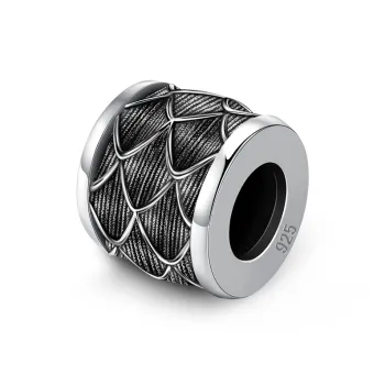 LUCKYMOJO 925 Sterling Silver Fortune Bead Unisex