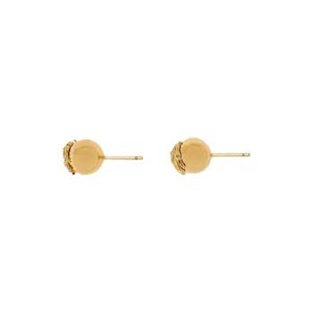 Burberry Brass Gold plated Stud Earrings Women's Gold