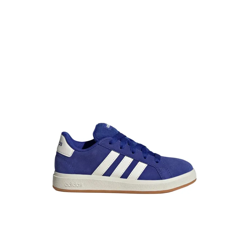 Adidas Anti Slip Wear Resistant Low Top Kids' Skateboarding Shoes Blue White Kids'-1