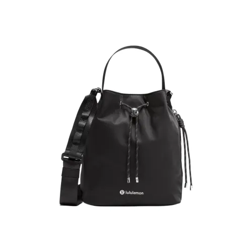 Lululemon Recycled Nylon Bucket Bag, Shoulder Bag, Crossbody Bag, Handbag Women's Black