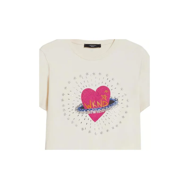 WEEKEND MaxMara T Shirt Women's Ivory White-4