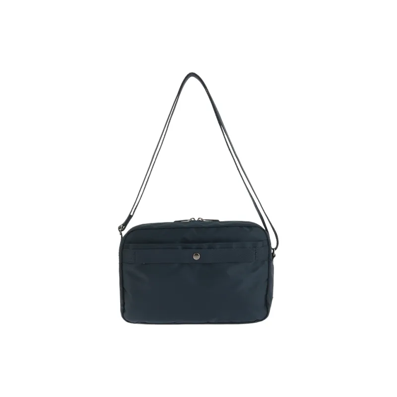 Ace. Fabric Shoulder Bag Crossbody Bag Small Size Unisex Black/Blue-3