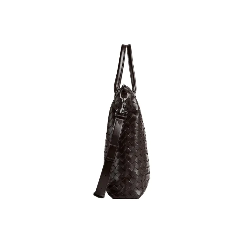 Bottega Veneta Calfskin Tote Bag Shopping Bag Shoulder Bag Crossbody Bag Handbag Men's Fire Red-1