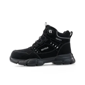 Blue Gull Shield Lightweight Wear Resistant And Slip Resistant High Top Outdoor Shoes Unisex Black