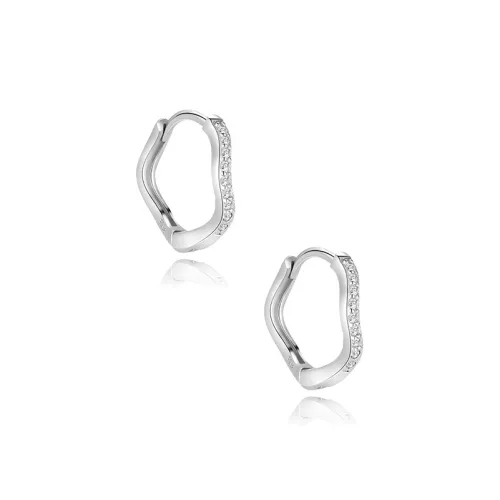 CUOOYINO 925 Sterling Silver Earrings Women's Silver