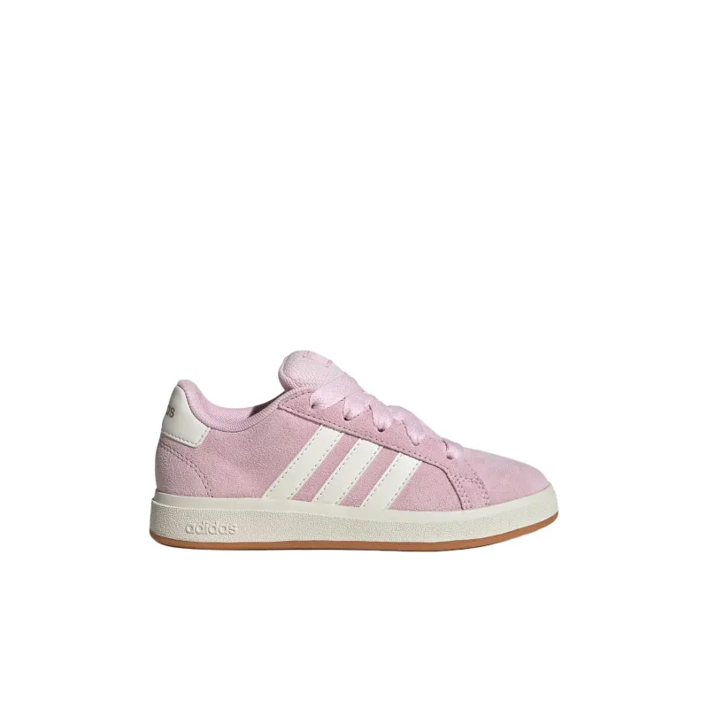 Adidas Anti Slip Wear Resistant Low Top Kids' Skateboarding Shoes Pink Gray Kids'-1
