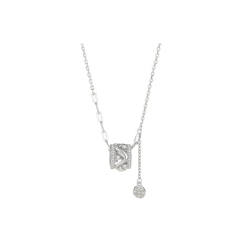 YINGNIXINDONG 925 Sterling Silver Necklaces Women's-0