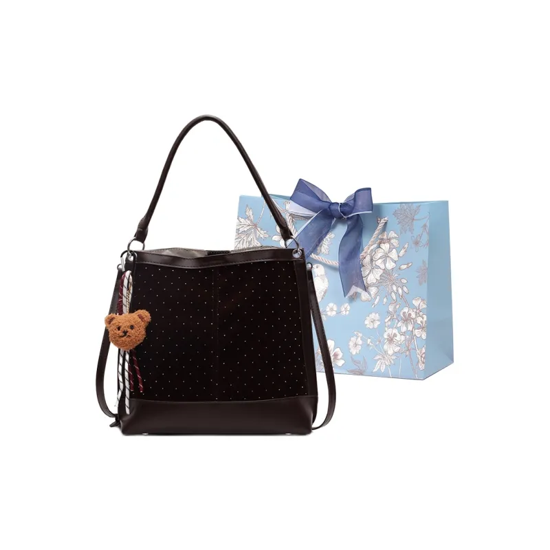 REDOO Suede Shoulder Bag Women's Multicolor-10