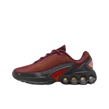 Nike Air Max Dn Anti Slip Wear Resistant Low Top Kids' Running Shoes Red Black Teenagers